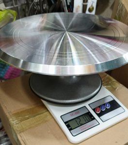 SS Turntable for Cake Decoration (28 CM - Very High Quality)